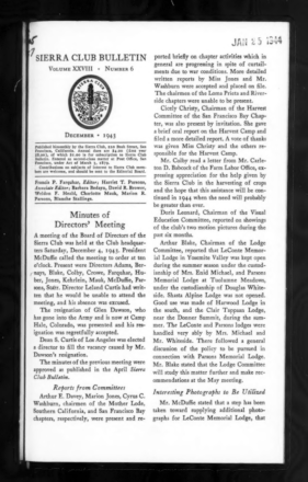 Sierra Club Bulletin 1943 Vol 28 No 6 December thumbnail